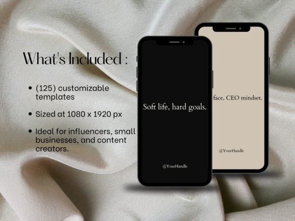 125 Motivational Quote Templates – Brown Aesthetic | Canva Editable PLR | IG Story Quotes for Coaches & Creators - Image 4