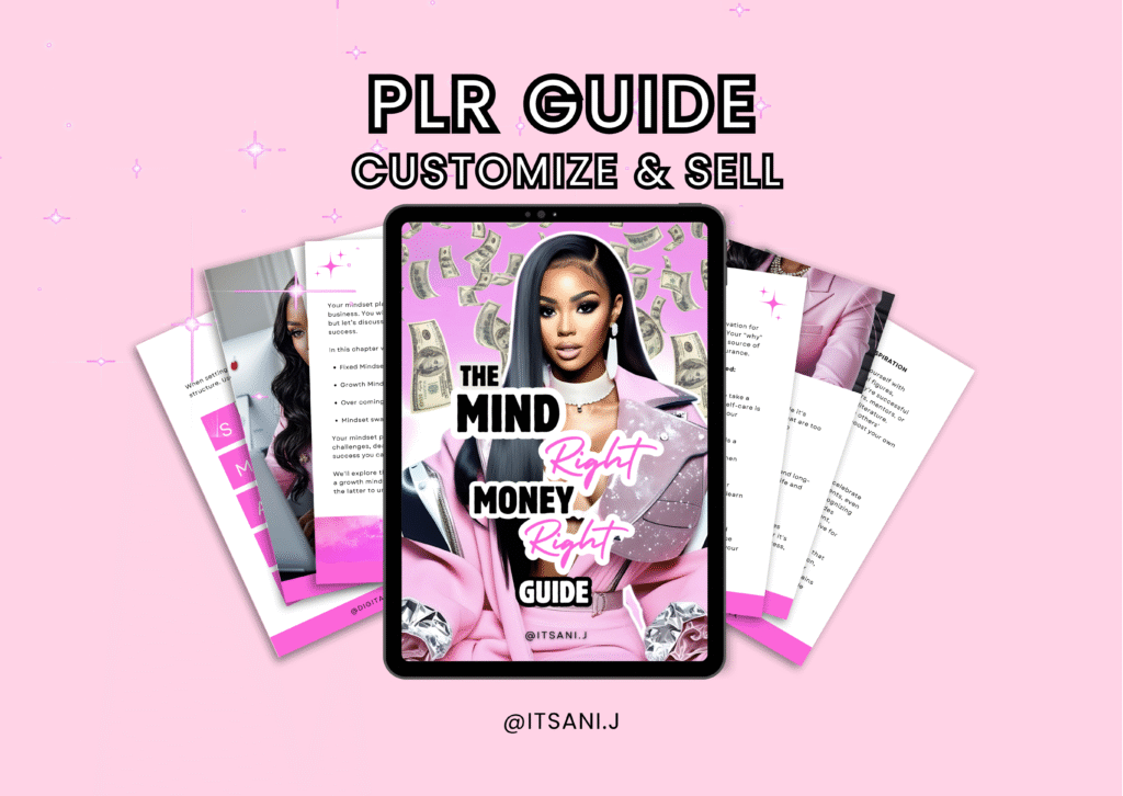The Mind Right Money Right Guide | Editable Canva Template | Digital Download for Entrepreneurs, Mindset & Money Niche