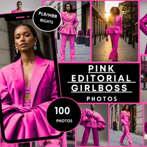Pink Girlboss Editorial Stock Photos