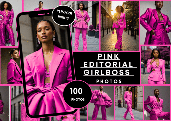 Pink Girlboss Editorial Stock Photos