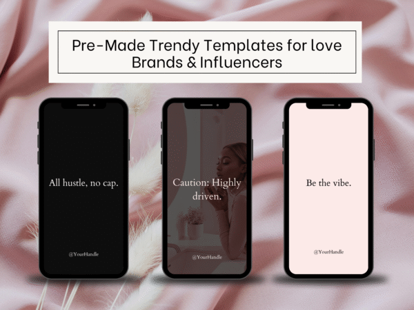 125 Motivational Quote Templates – Blush Aesthetic | Canva Editable PLR | IG Story Quotes for Social media - Image 2