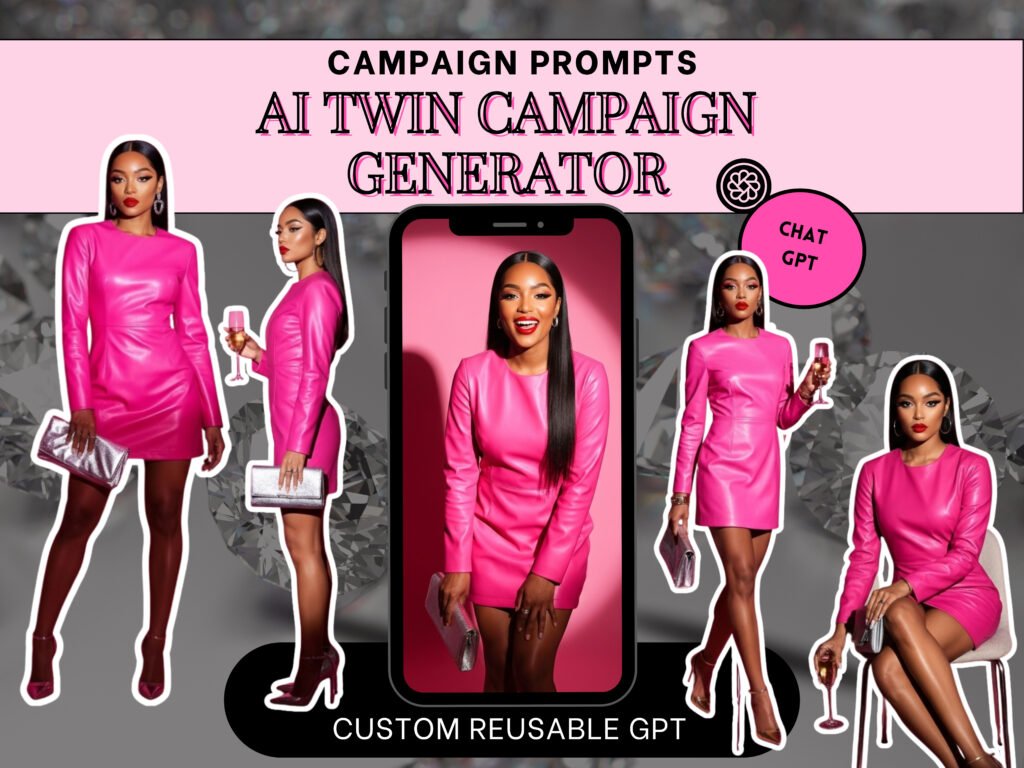 AI Twin Campaign Generator | 10-Prompt Photoshoot Builder | Influencer Campaign ideas | Cohesive AI Twin Shot Creator
