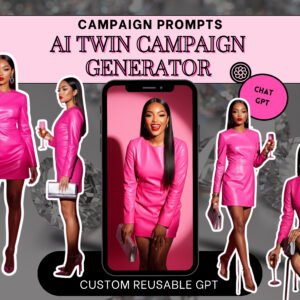 AI Twin Campaign Generator | 10-Prompt Photoshoot Builder | Influencer Campaign ideas | Cohesive AI Twin Shot Creator