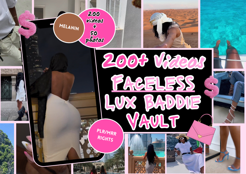 Lux Baddie Stock Videos: Melanin Women, Social Media Reels (Digital Download)