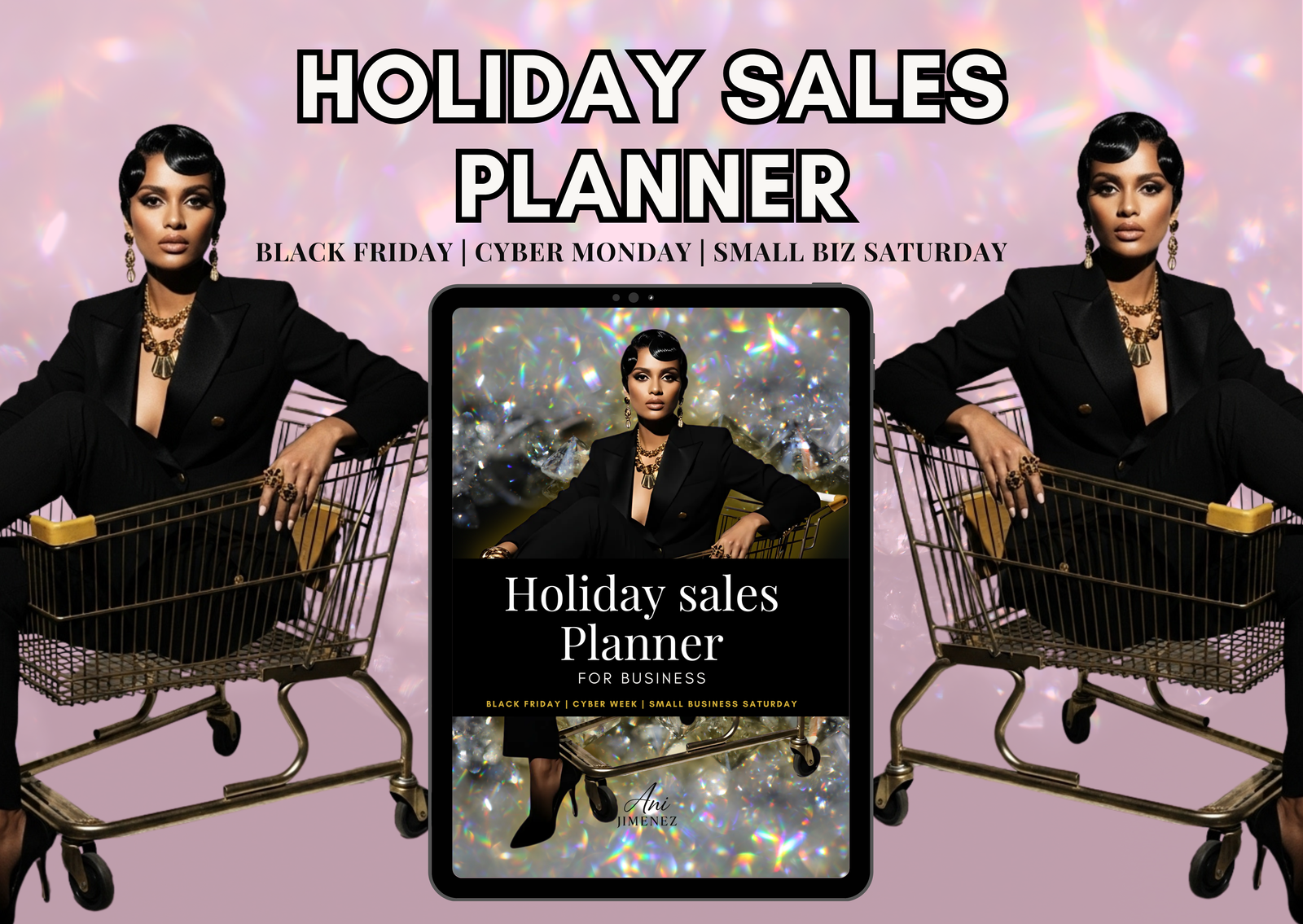 Holiday Sales Planner for Business | Black Friday, Cyber Monday, Small Biz Saturday | Printable Strategy