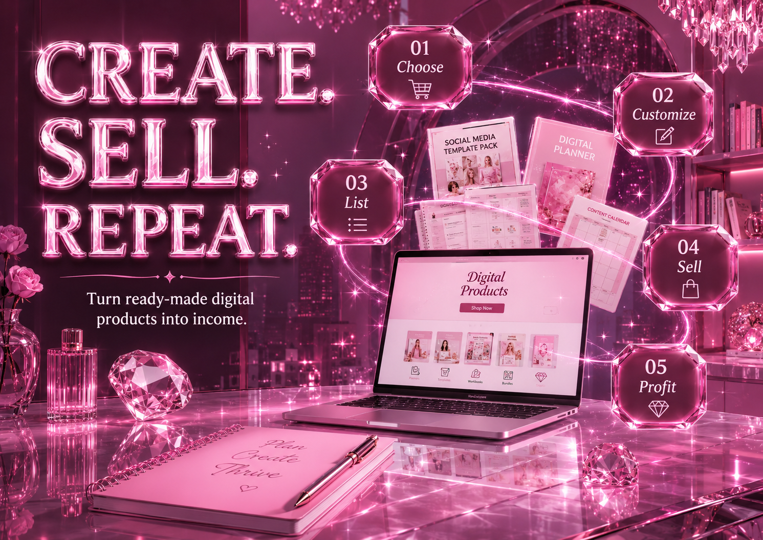 PLR vault Digital Product Mega Bundle β 300+ Stock Photos, Templates, Reels & More with Lifetime PLR/MRR Access - Image 6