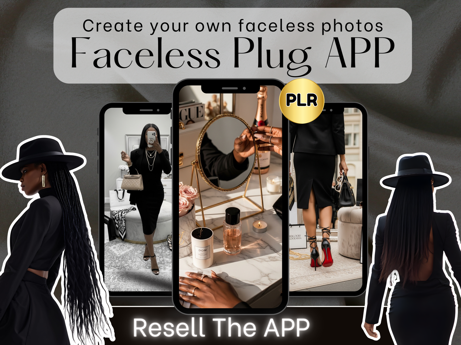 Faceless Photo Generator | The faceless Ai Image Generator App with PLR | Create & Resell Your Own AI APP | Instant Digital Download