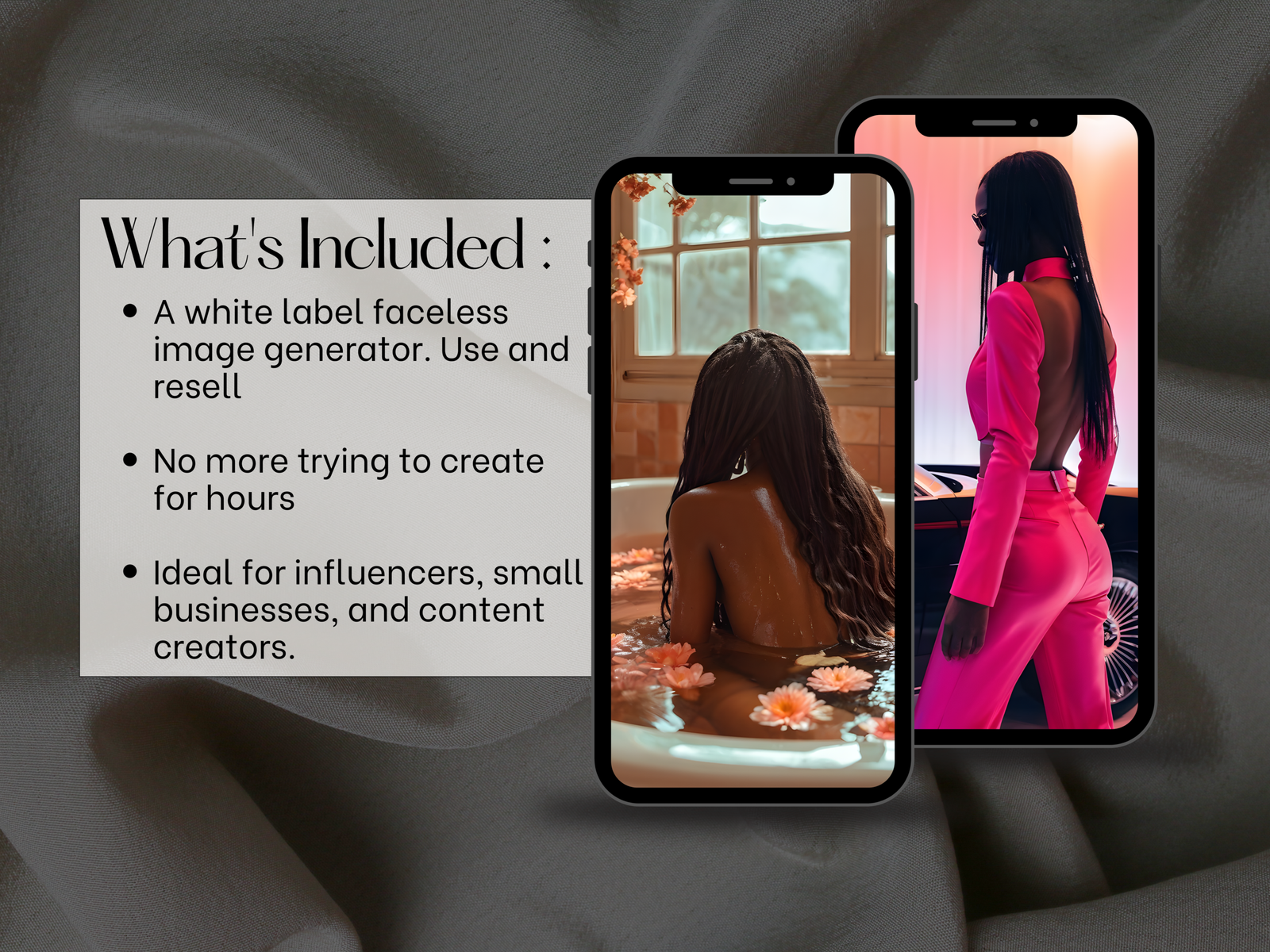 Faceless Photo Generator | The faceless Ai Image Generator App with PLR | Create & Resell Your Own AI APP | Instant Digital Download - Image 5