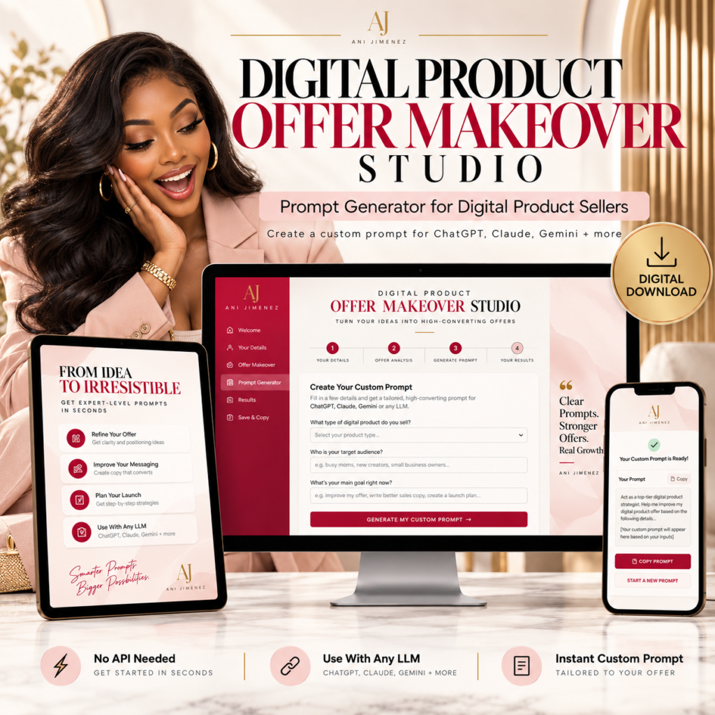 Digital Product Makeover generator